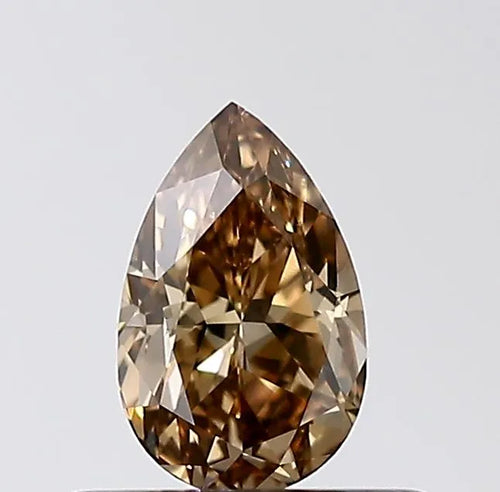 0.38ct Pear Natural Diamond (Colour Brown, Clarity VS1, Cut GD, IGI Certified)